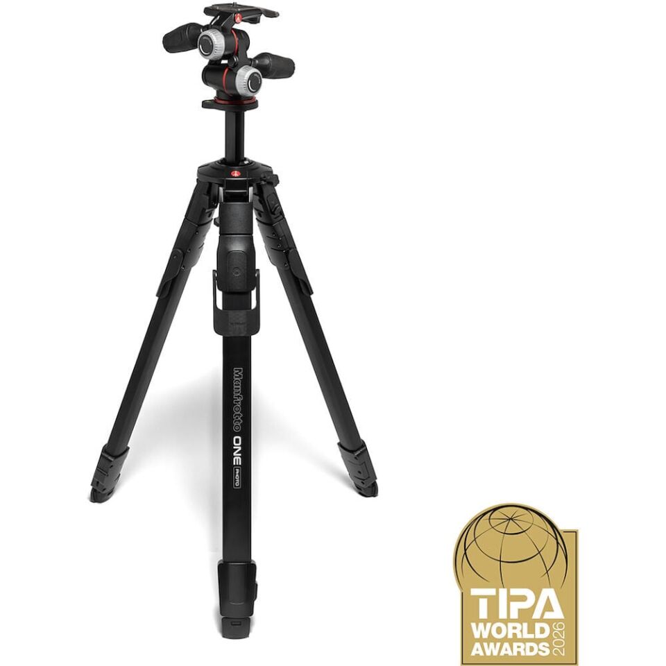 Manfrotto MKONEPA-3W One Photo Ai Tripod ve Xpro 3 yönlü Başlık