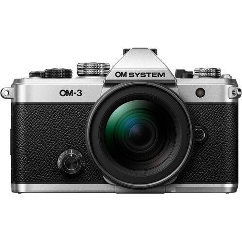 Om System OM-3 Gövde Gümüş  + M.Zuiko 12-45mm F4 Pro Objektif Kiti