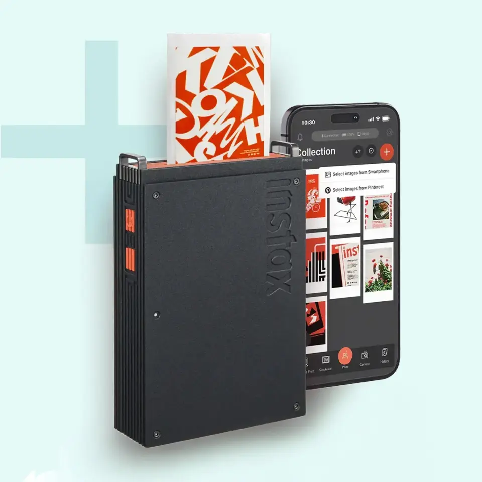 Instax Mini Link Plus Akıllı Telefon Yazıcısı Siyah + 20'li Film