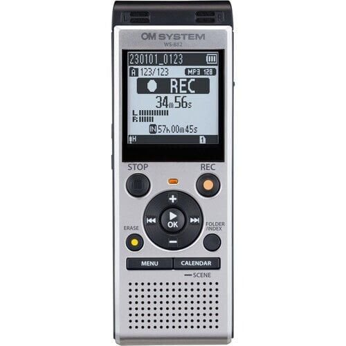 OM System Dijital Ses Kayıt Cihazı WS-882 Gümüş 4GB
