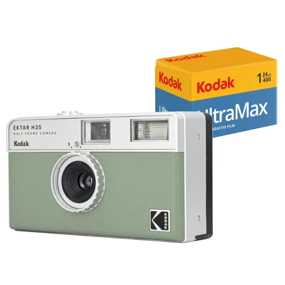 Kodak Ektar H35 135mm Filmli Fotoğraf Makinesi + Kodak Ultramax 24 Poz Film (Adaçayı)