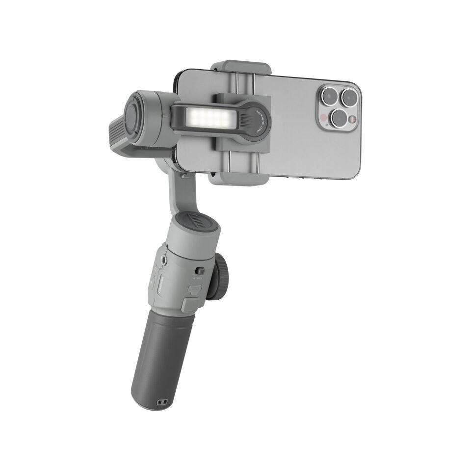 Zhiyun CINEPEER SMOOTH 5E Combo (AI) – Akıllı 3 Eksenli Telefon Gimbal + Dahili Işık + Yapay Zeka Takip
