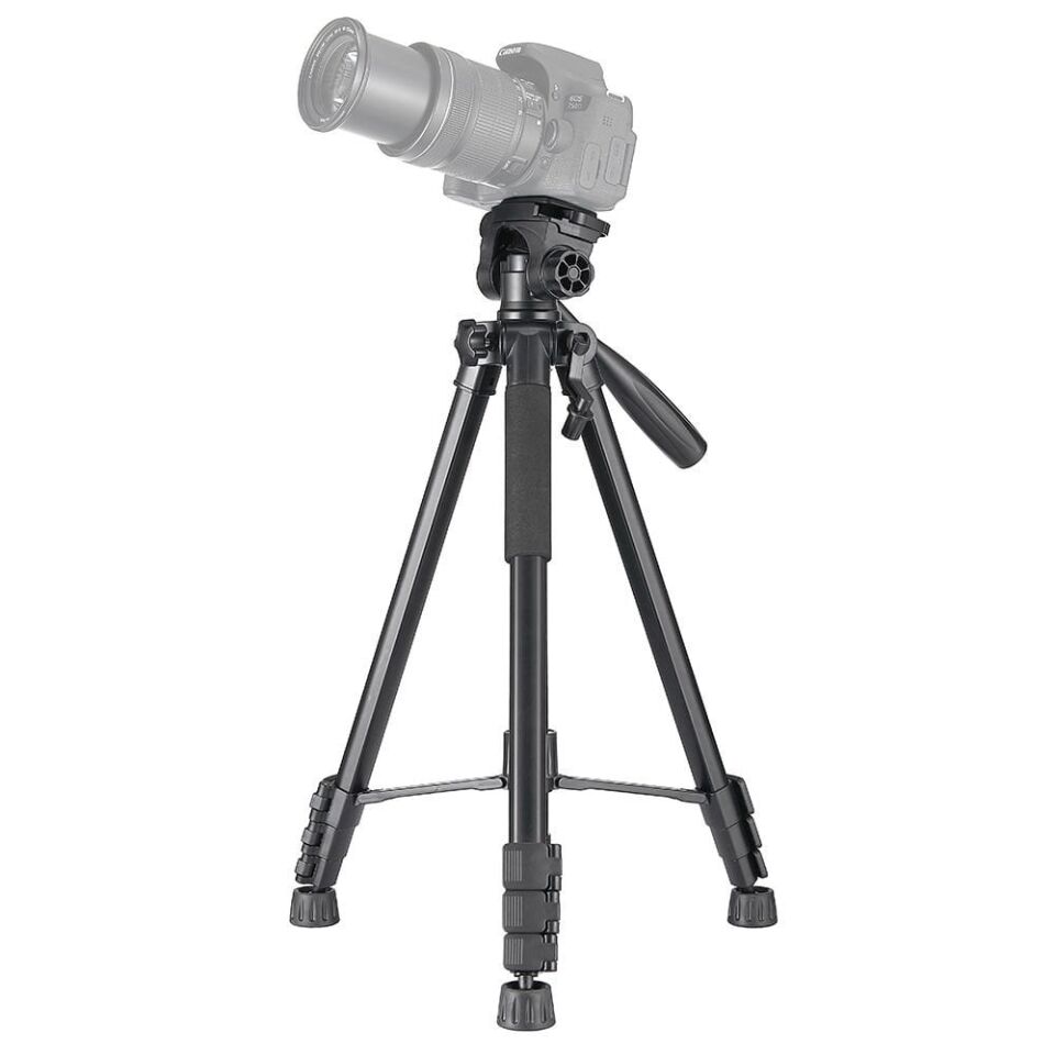 Kingjoy Vt-860Scb Uzaktan Kumandali + Cep Telefonu Standli Video Tripodu Siyah (Large)