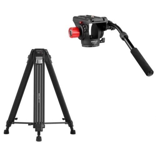 Kingjoy Vt-3500S Video Tripod +Vt-3520 Video Başliği - Çantali Kit