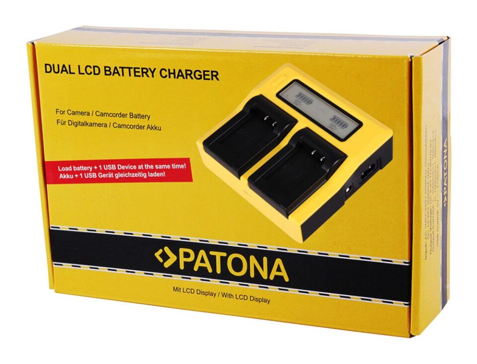 Patona 7645 Standart Seri İkili Lcd Usb Şarj Aleti Fuji Np-W126