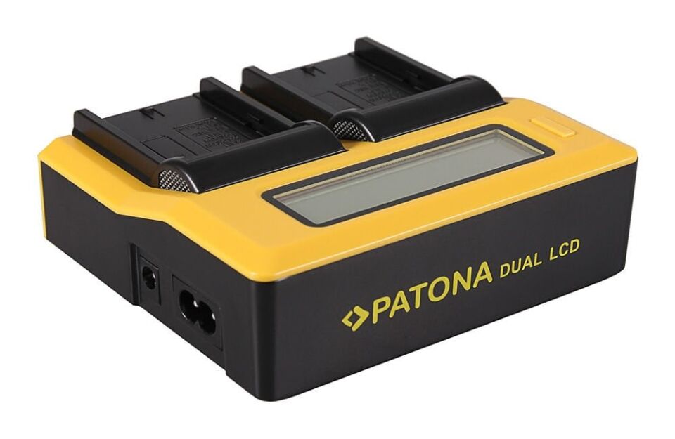 Patona 7525 Standart Seri İkili Lcd Usb Şarj Aleti Sony Np-Fm50 Np-F550 Np-F750 Np-F970
