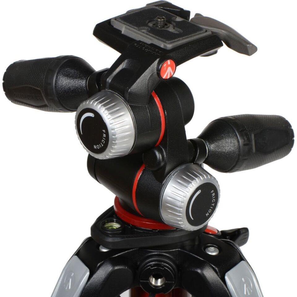 Manfrotto MK190XPRO4-3W 190serisi/4sekmeli Tripod ve 3yönlü Başlıklı Kit