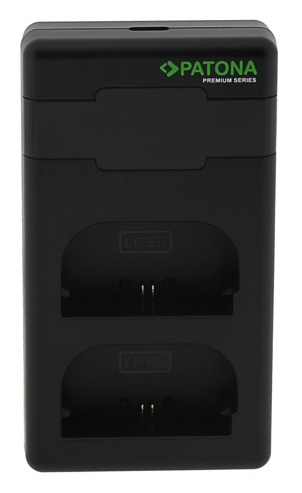 Patona 161924 Premium Twin Performans Pd Şarj Aleti Canon Lp-E6 İncl. Usb-C Cable