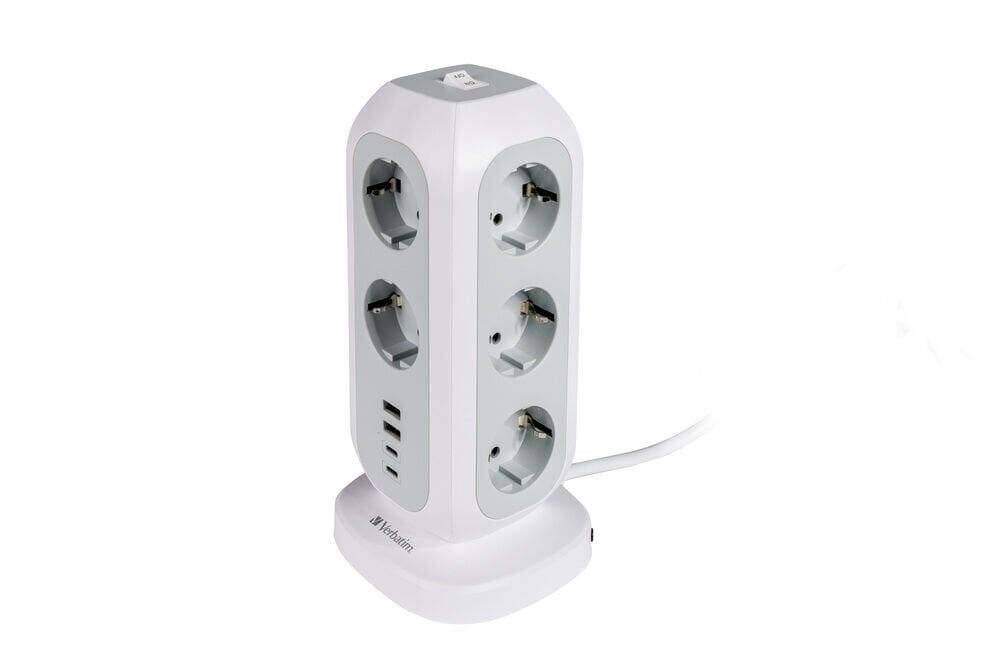 Verbatim Çok Fişli Güç Kulesi 11 x Ac 2 x Usb 2 x Type-C-(49547)