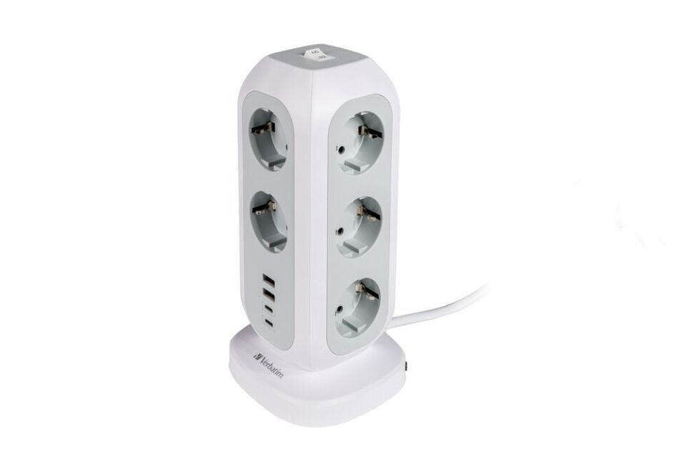 Verbatim Çok Fişli Güç Kulesi 11 x Ac 2 x Usb 2 x Type-C-(49547)