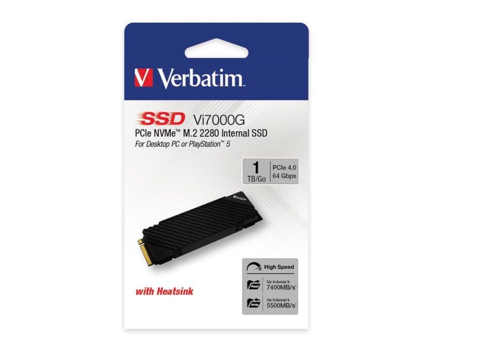 Verbatim 1 TB Dahili M2 VI 7000  SSD PCIE Gen 4 6700MB/S - 7400MB/S-(49367)
