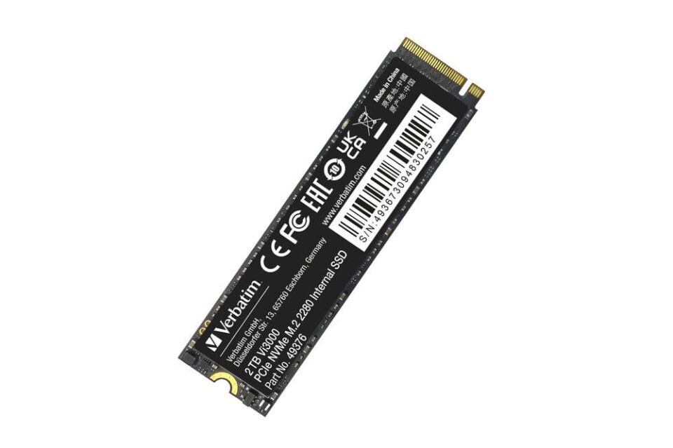 Verbatim2 TB Dahili M.2 SSD VI3000 PCIE4 2200MB/S - 3100MB/S