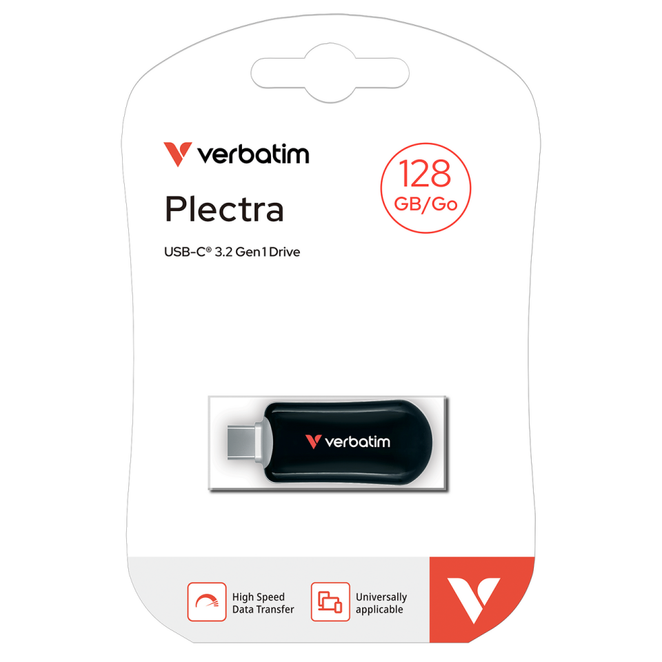 Verbatim 128 GB Plectra Usb-C Usb Flash Bellek Siyah Renk-(30225)